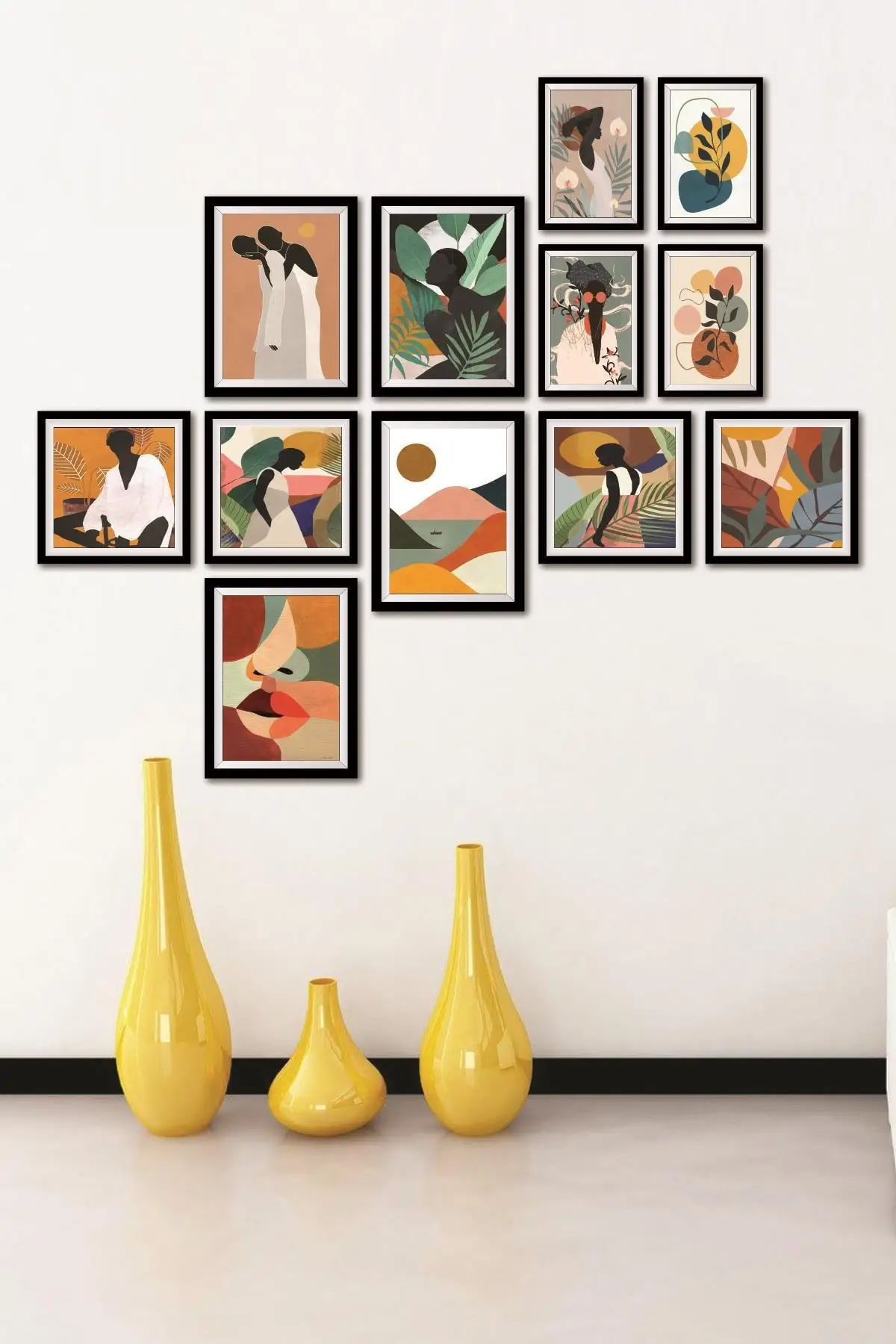 12 Stuk Vogel Papier Muur Poster Tafel Set Frame Look