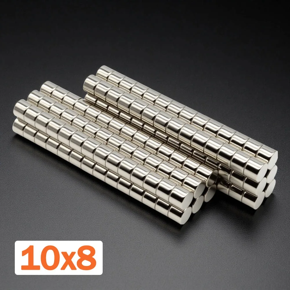 

Neodymium Magnet Steel Composite Disc 10x8mm Strong Suction Anti-Rust Durable DIY Craft Home Storage Office Use