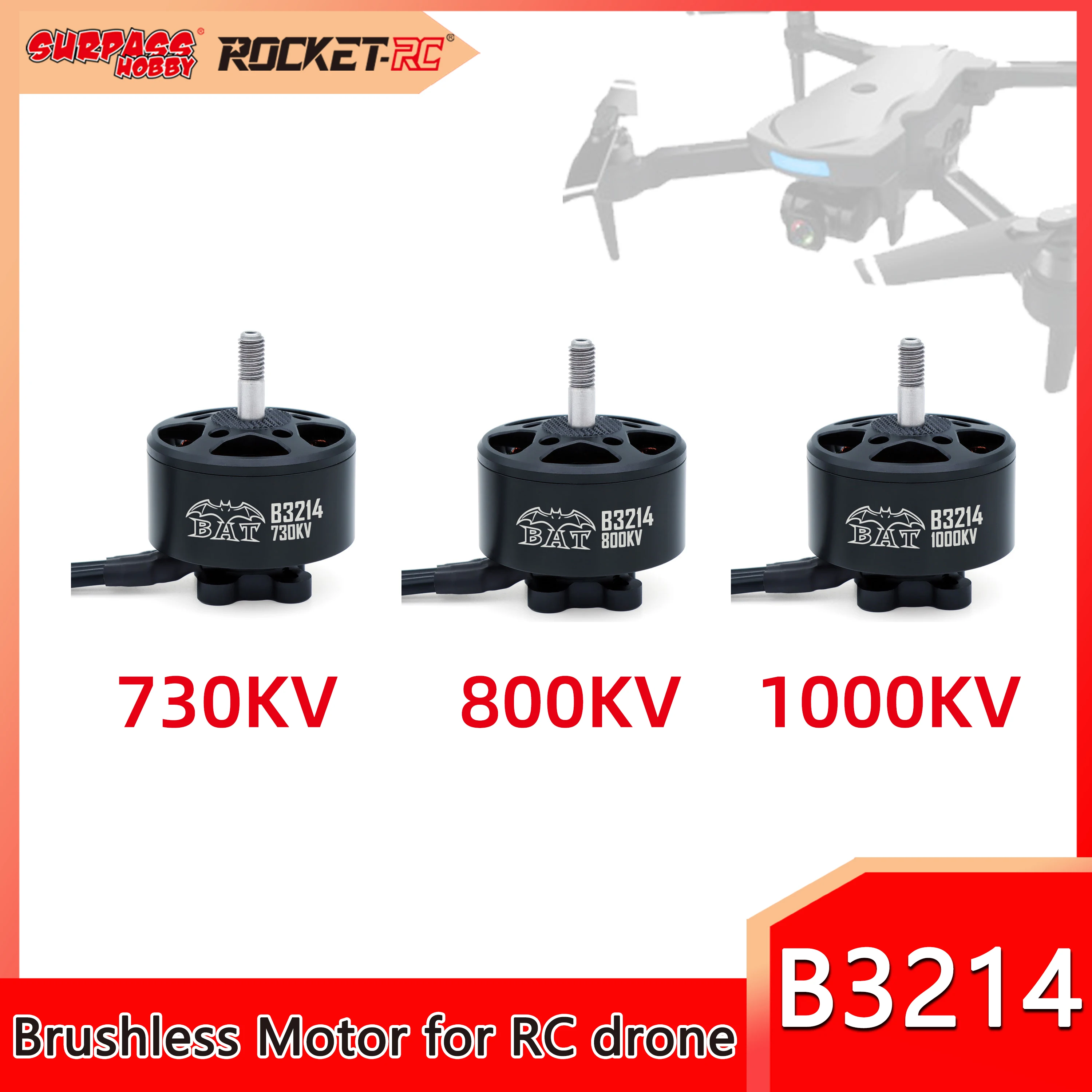 

Surpass Hobby B3214 730KV 800KV 1000KVБесщеточный двигатель для RC FPV Racing Drone Multirotor Mark4 Frame Пропеллер Freestyle DIY