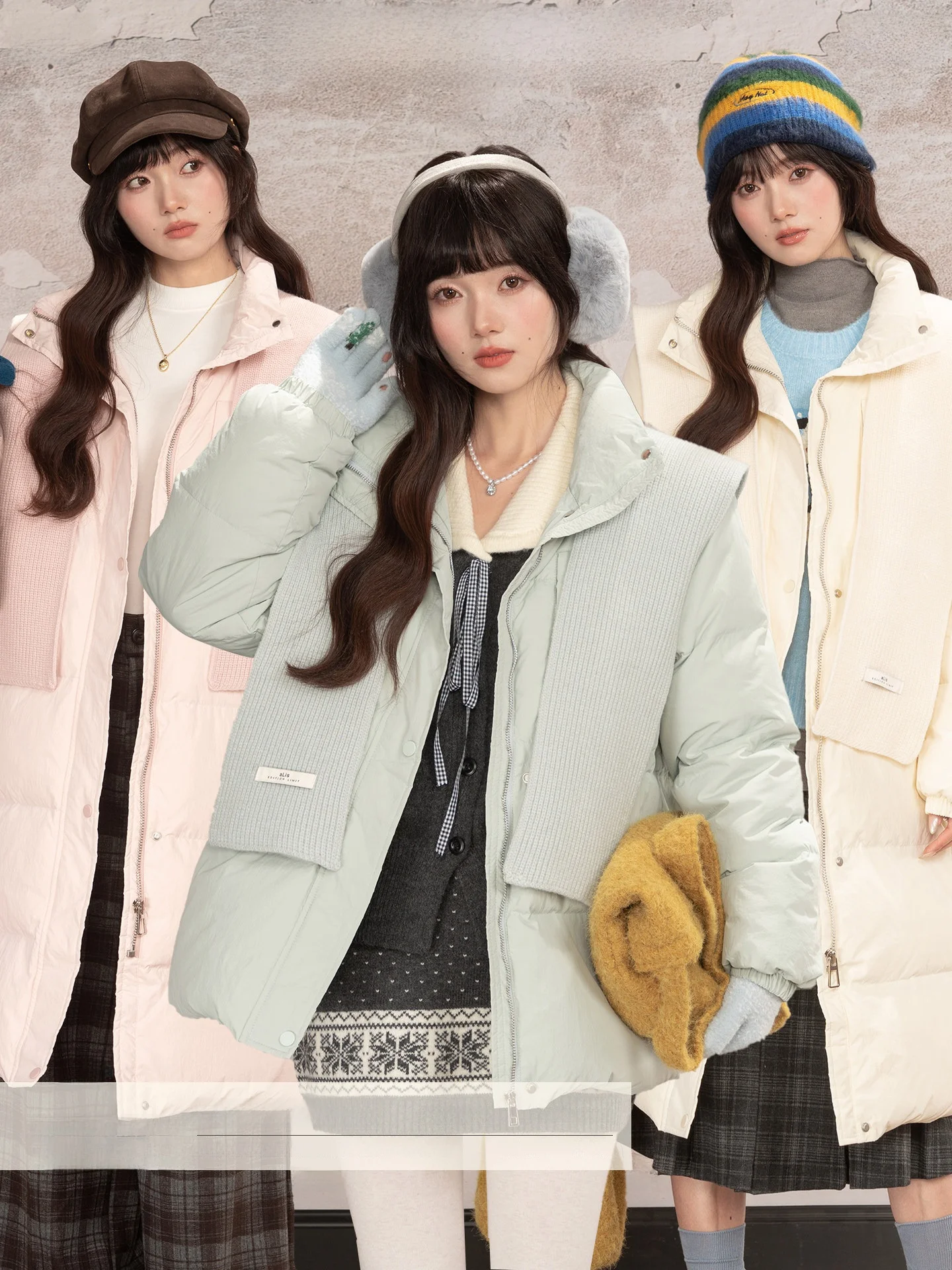 

Loveheynew Thiened, длинное однотонное шило, женское пуховое джинсовое зимнее новое свободное теплое пальто, милое свободное теплое пальто на молнии