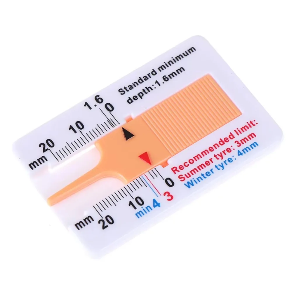

10pcs Accurate Tire Tread Depth Gauge Convenient High Precision Car Tyre Tire Tread Depth Gauge Seamless Key Chain