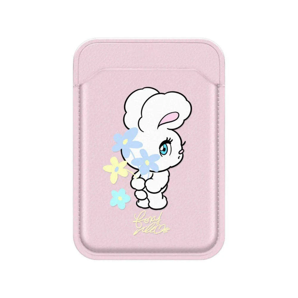 Cartoon Star Rabbit Magnetic Phone Stand Card Holder for IPhone 13 14 15 16 17 Pro Max Case