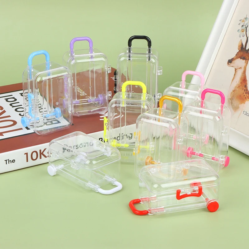 Caja de dulces de 5x7cm para casa de muñecas, Mini maleta, carrito, equipaje, bolso, modelo de decoración, 1 ud.