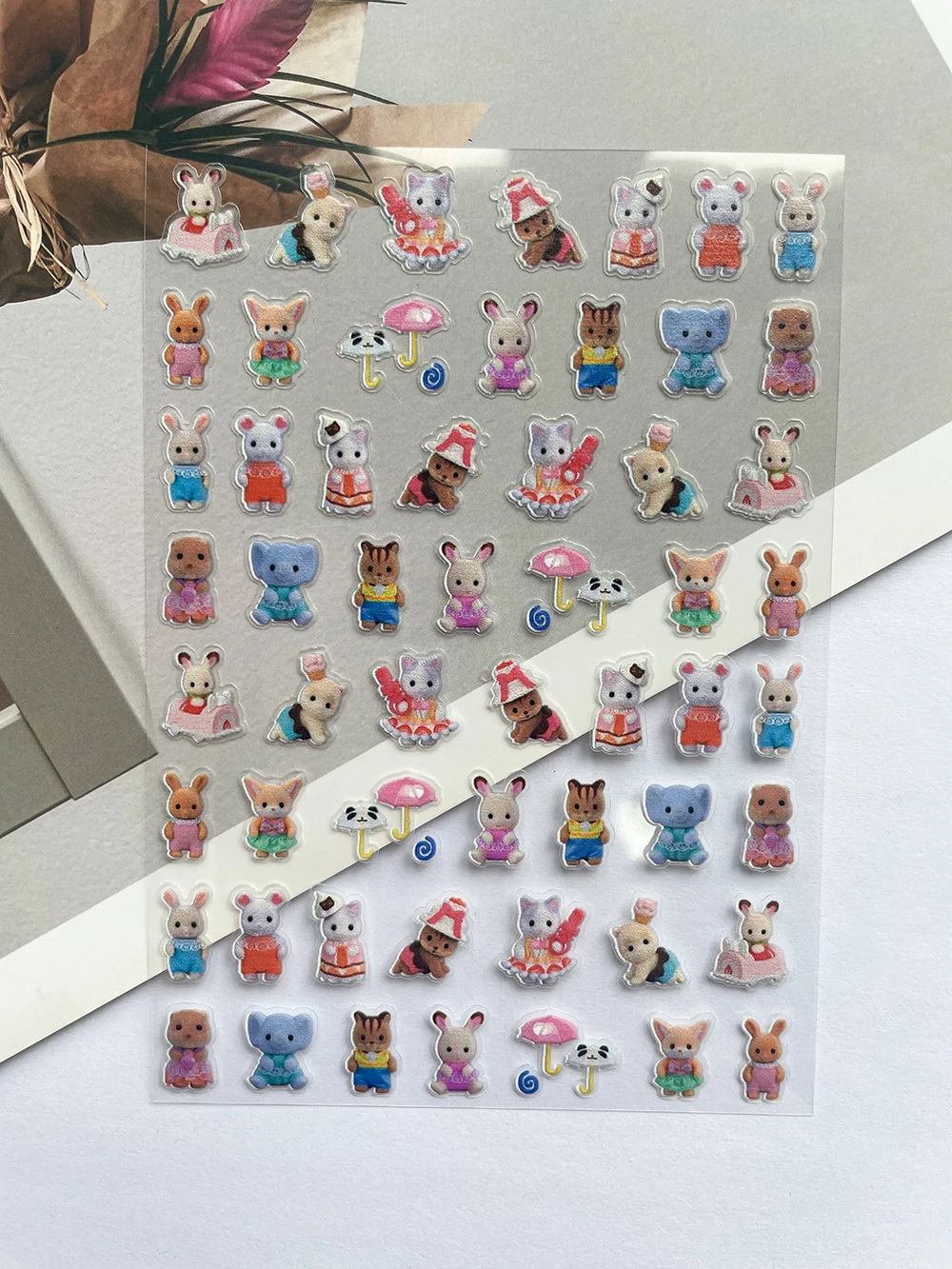 2025 شعبية Senbel الأسرة البسيطة البلاستيكية المشارك السلع ملصقات مسمار الفن الديكور حقيبة Loptop المشارك جراب هاتف ملصقات الهدايا