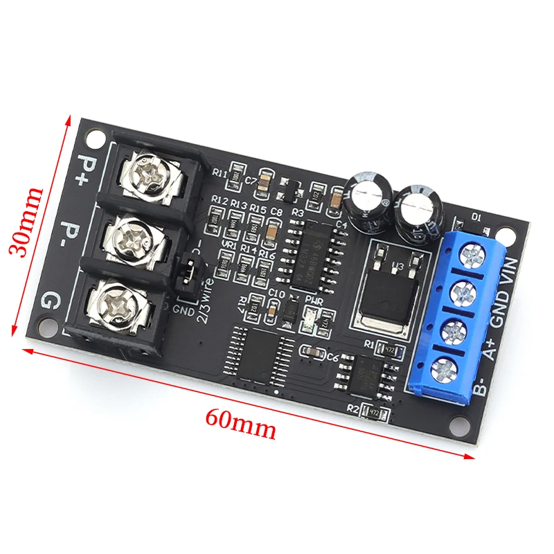 PT100 RTD Temperature Transmitter Module RS485 Modbus RTU Platinum Thermistor Temperature Sensor Board