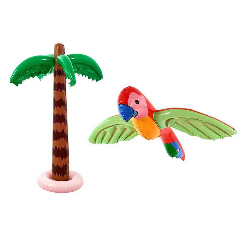 

Hawaiian Inflatable Big Coconut Tree Bird Balloon Coconut Palm Tree Balloon Bird Ball Toy Summer Beach Birthday Party Decoration