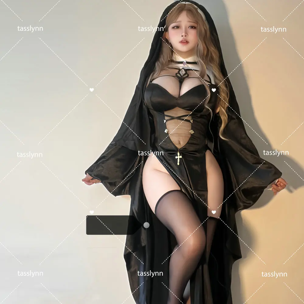 

Anime Cosplay Frieren At The Funeral Fern Cosplay Costumes Fern Nun Cosplay Halloween Costumes for Women Fern Sexy Nun Dress