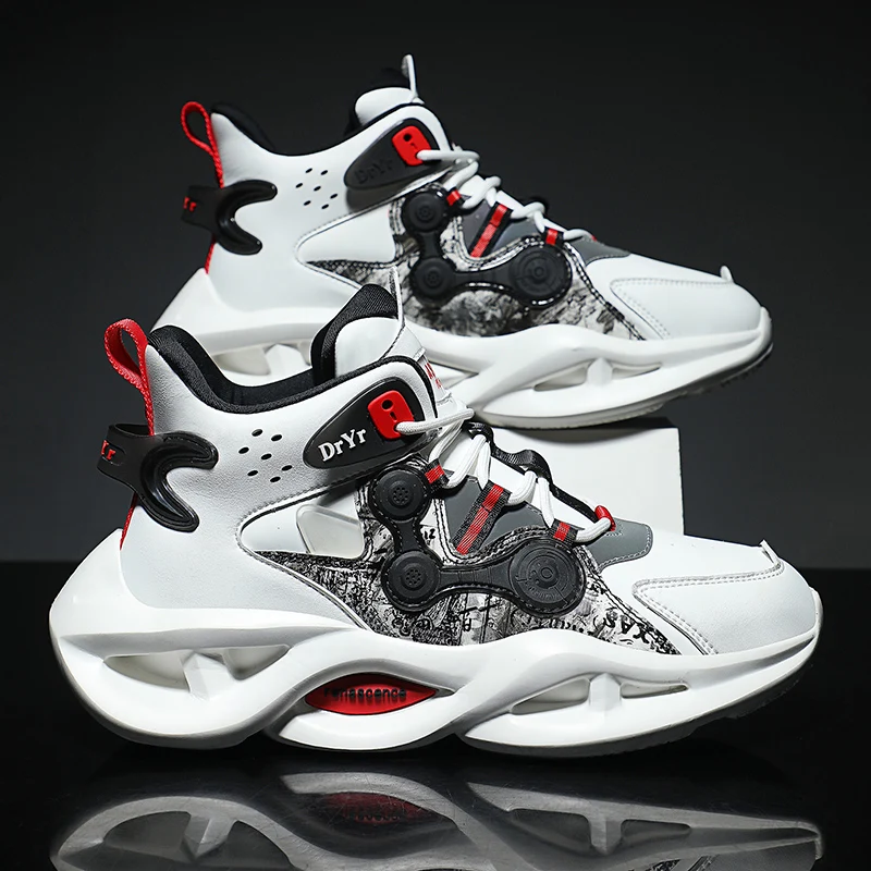 

Men's Casual Basketball Sneakers - Classic Sport Style Shoes for Daily Wear and Comfortable Walking