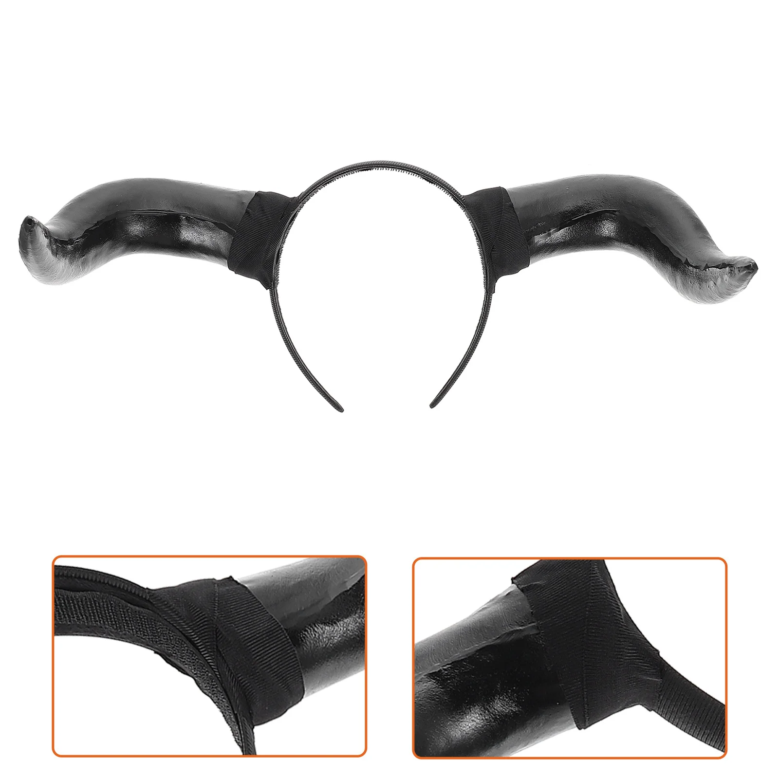 

Funny Horns Hairband Halloween Cosplay Accessory Devil Headdress Party Dress Up Prop For Adults Costume Game Night