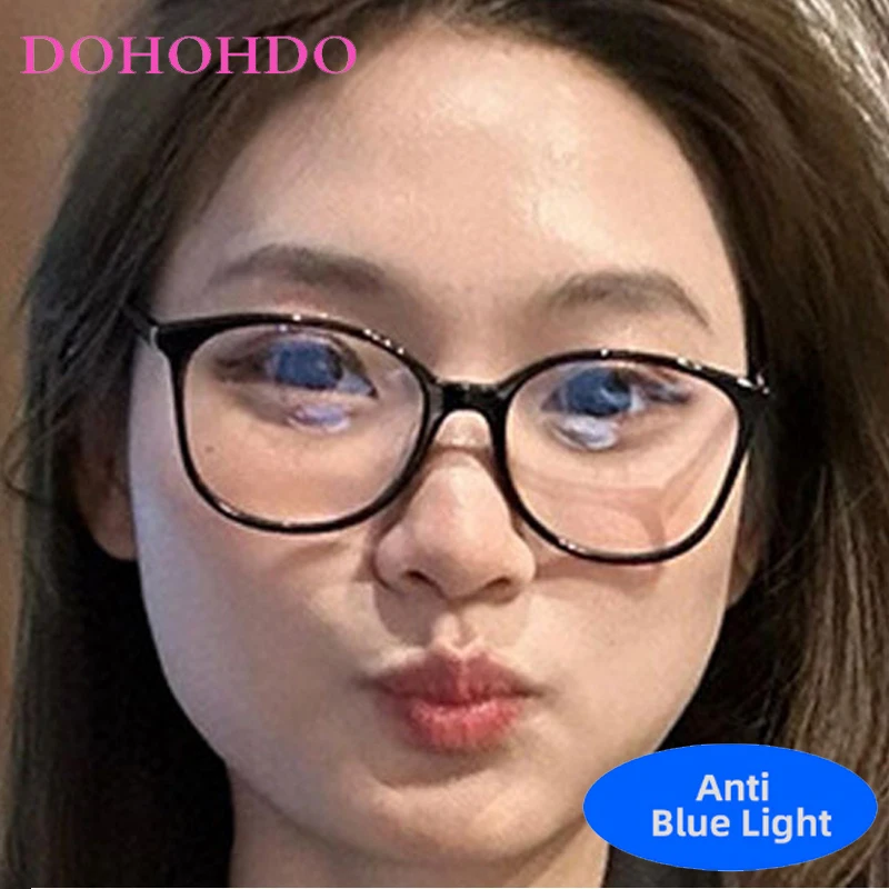 

New Trendy Small Frame Cat Eye Anti-Blue Light Glasses Men Women Luxury Brand Designer Reading Computer Eyeglasses Lentes Очкиk