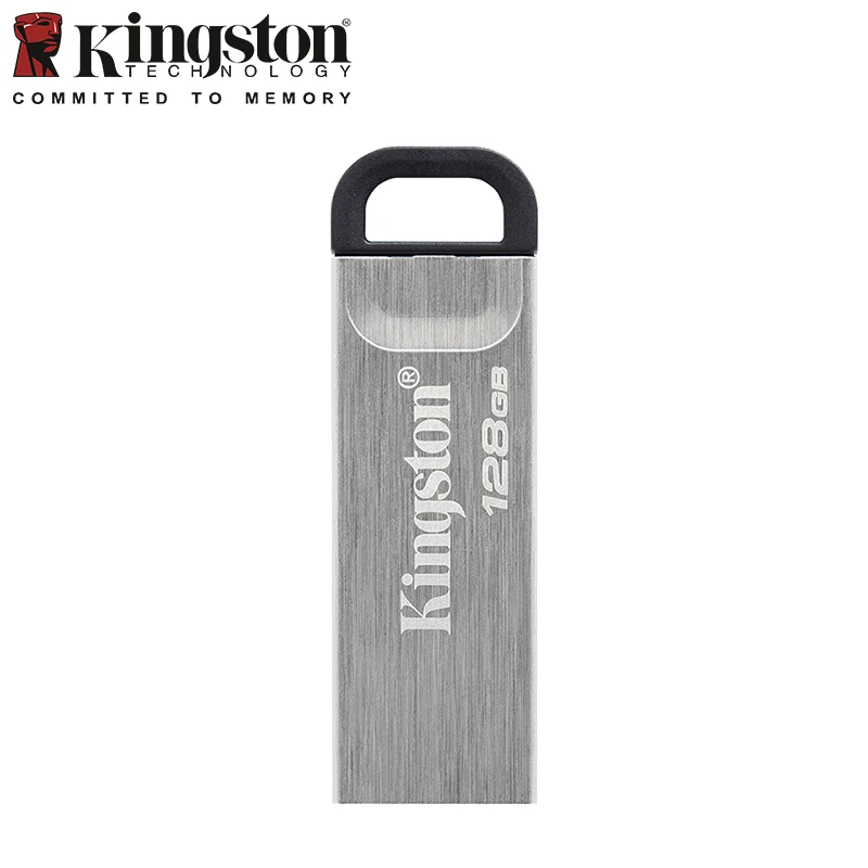 Kingston-DataTraveler محرك فلاش USB Kyson ، حافظة معدنية أنيقة بدون كابليس ، محرك القلم ، USB ، 32 جيجابايت ، 64 جيجابايت