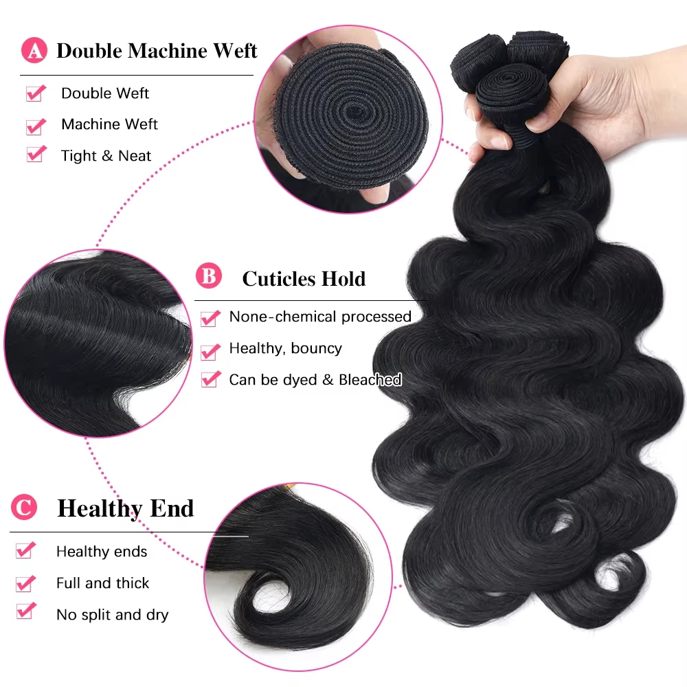 Body Wave Human Hair Unprocessed Bundles
