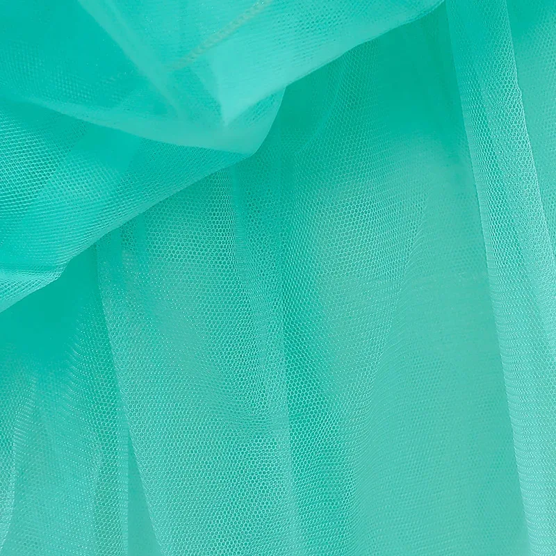 WU01 Mermaid Dress For Girls Cartoon Princess Theme Party Costume Kids Sequin Applique Floor Length Tulle Fluffy FrocksJk5*！