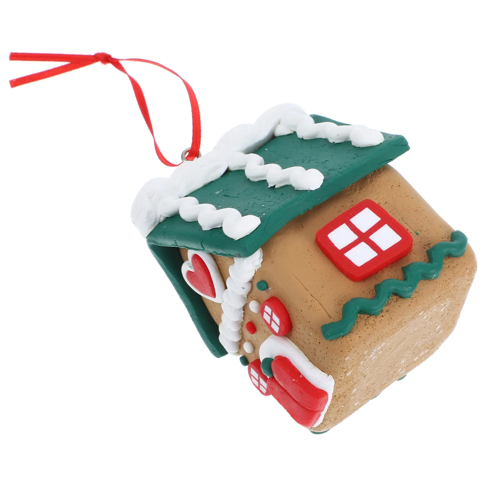 

Small House Gingerbread House Decor Xmas Tree Ornament Resin Craft Gingerbread Decor Party Supplies Festive Hanging Christmas