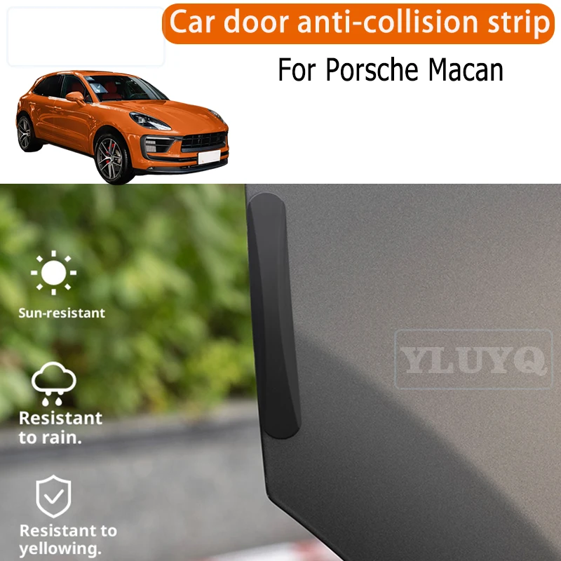 

For Porsche Macan car door anti-collision strips, scratch-resistant, automotive exterior accessories