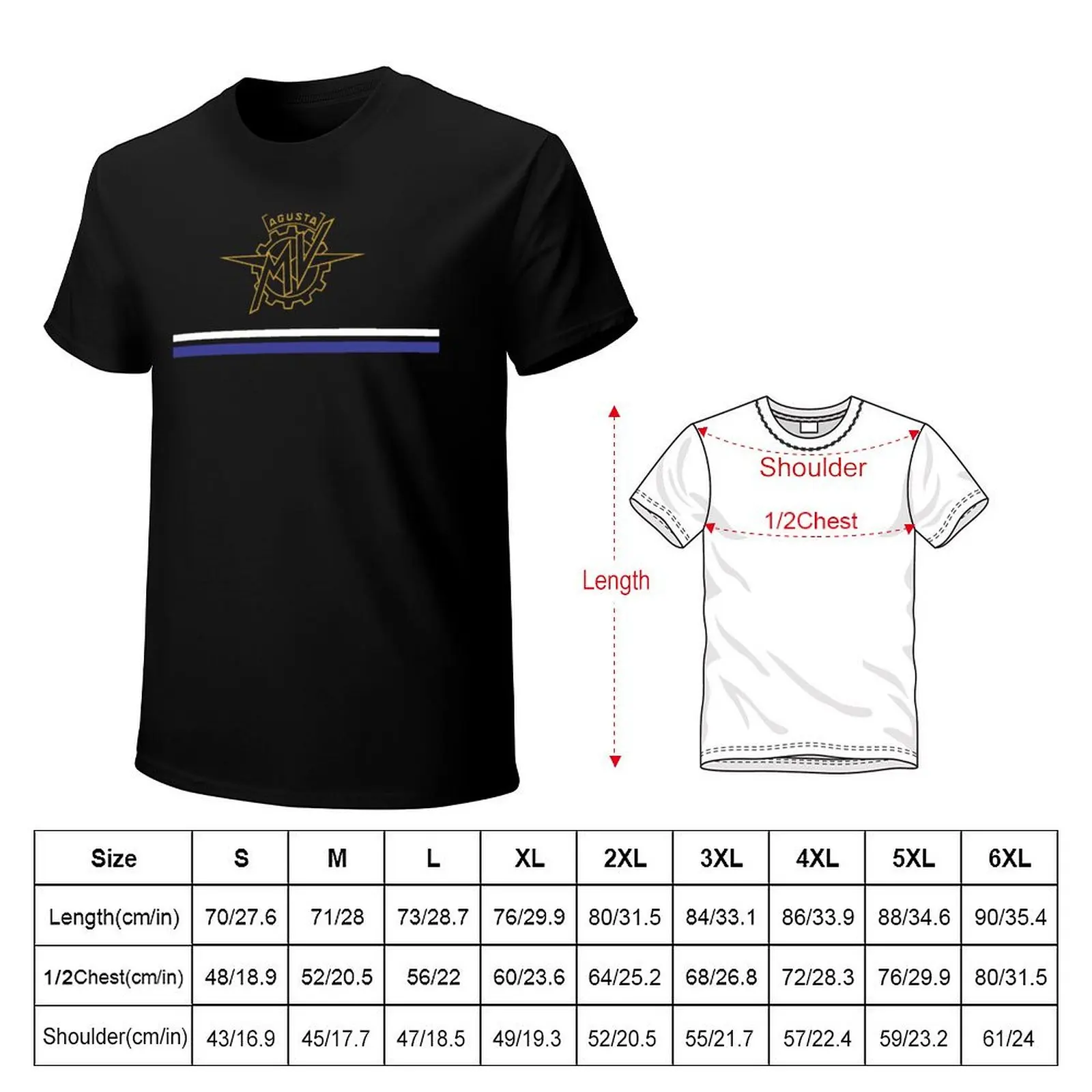 MV AGUSTA Empty T-Shirt Simple Casual Short Sleeve Tee