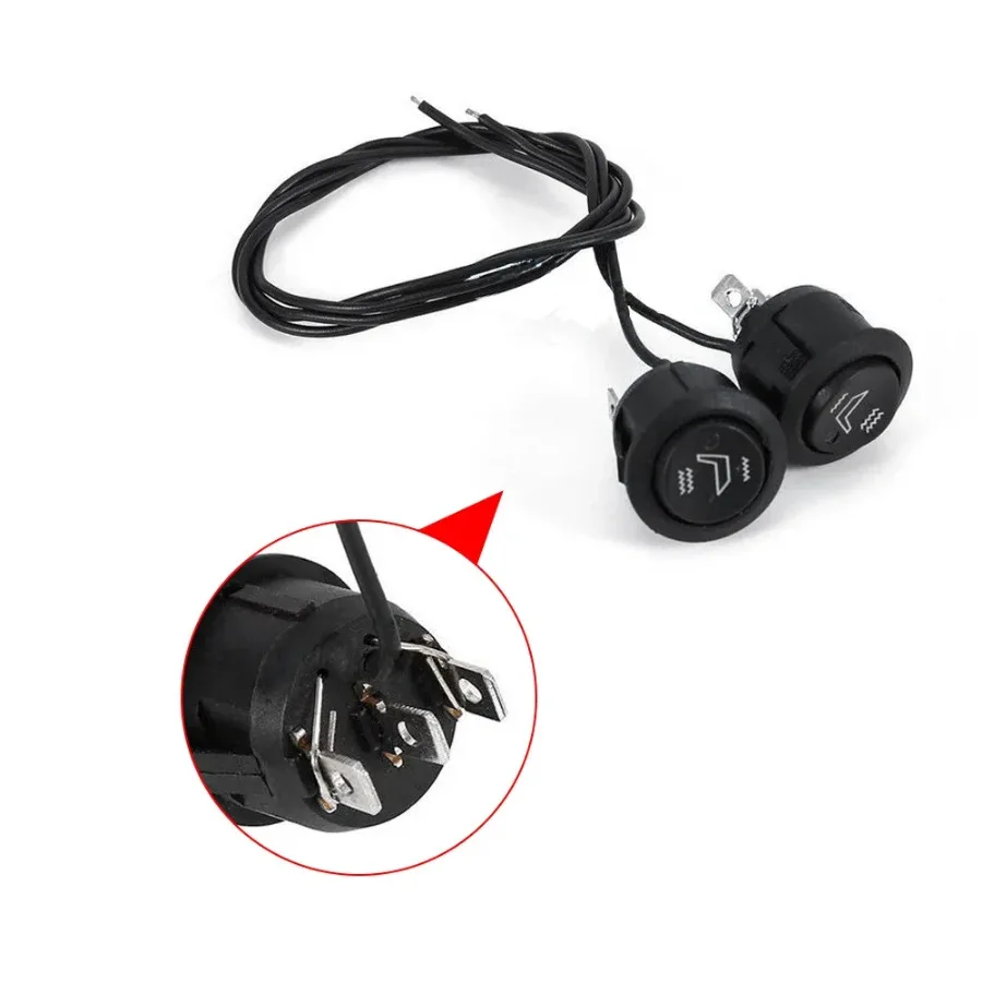 

2 Pcs 3 Pin Round Heated Rocker Hi Low Control 12V Black on/Off Switch Car Seat Heater Switch Car Interior Universal Accessories