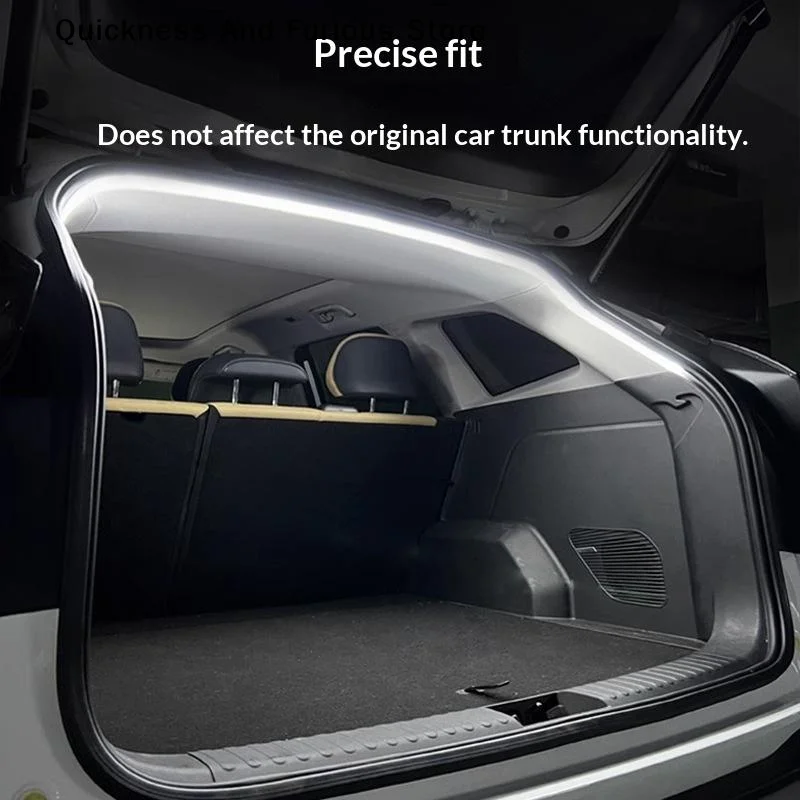 2/4M Car High Brightness Trunk Lighting Ambient Light Interior Decoration LED Wiring Free Automatic Sensing Tailgate Light Stri