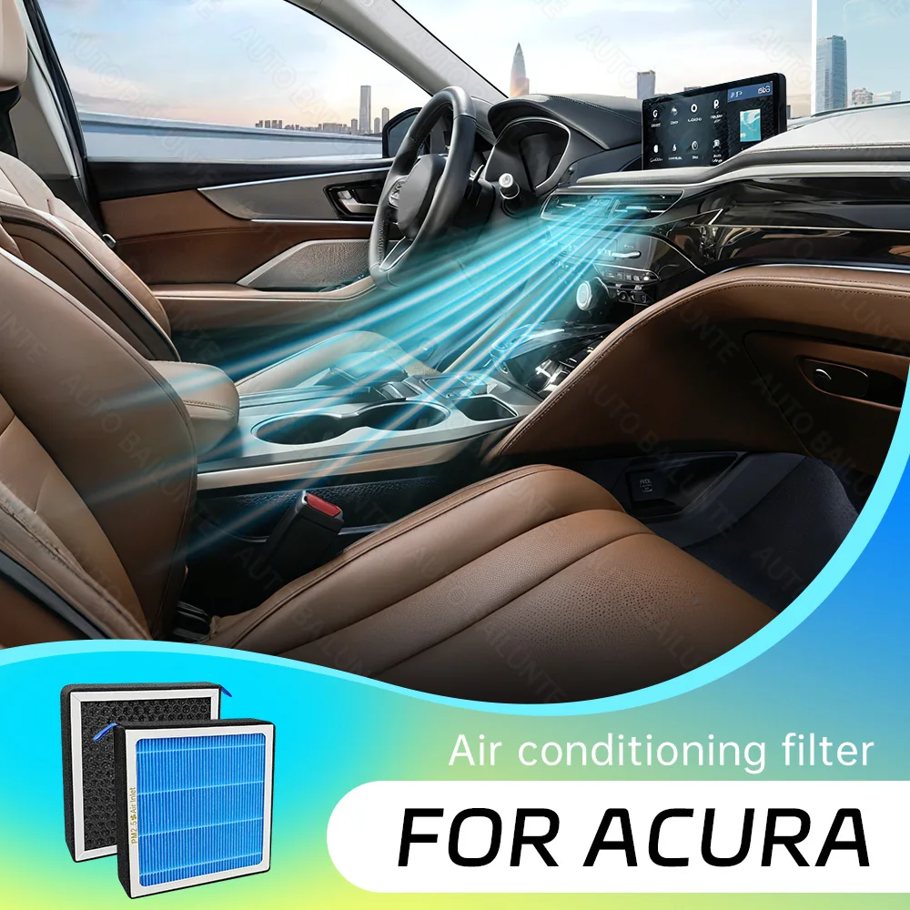 1 Uds. Para Acura Intrgra MDX RDX TLX 2019 2020 2021 2022 2023 2024 Kit de reemplazo de filtro de aire acondicionado de coche accesorios de coche