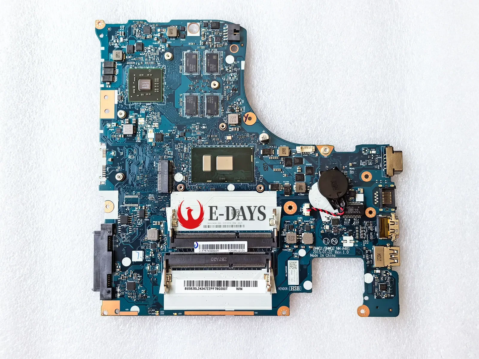 Laptop Motherboard For Lenovo Ideapad 300-15ISK 300-14ISKI5 I7 I3  R5 M330 2G Notebook Mainboard 5B20K38221 NM-A481