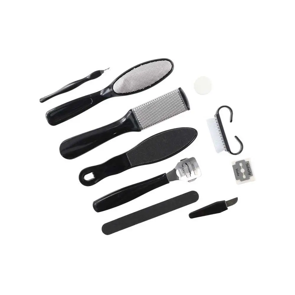 8/10Pcs Stainless Steel Pedicure Tools Set Foot Rasp Multifunctional Calluses Cuticle Remover Exfoliator Dead Skin Scraper