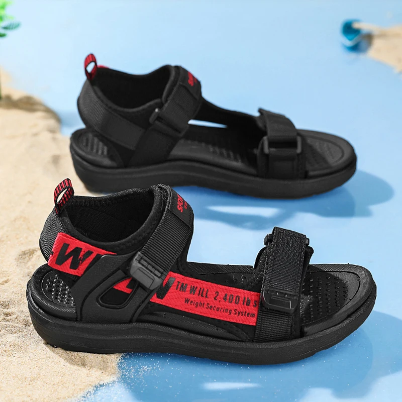 Summer Children Sandals Comfortable Sport Water Sandals Kids Boys Open Toe Outdoor Beach Shoes Non-Slip Size 28-41