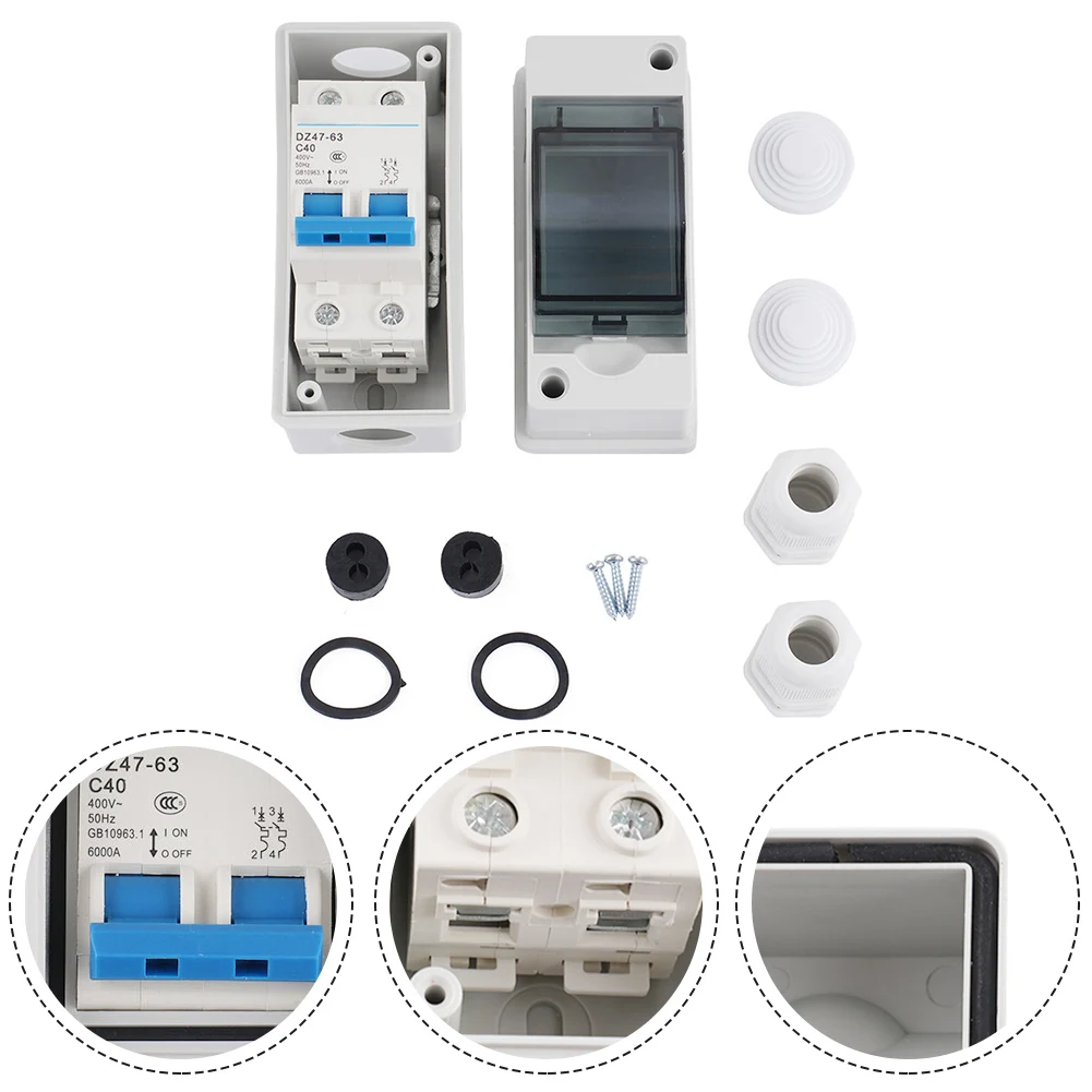 Photovoltaic Combiner Box IP65 Solar Photovoltaic Switch With Junction Box 10-63A Cell Combiner Box 100% Brand New