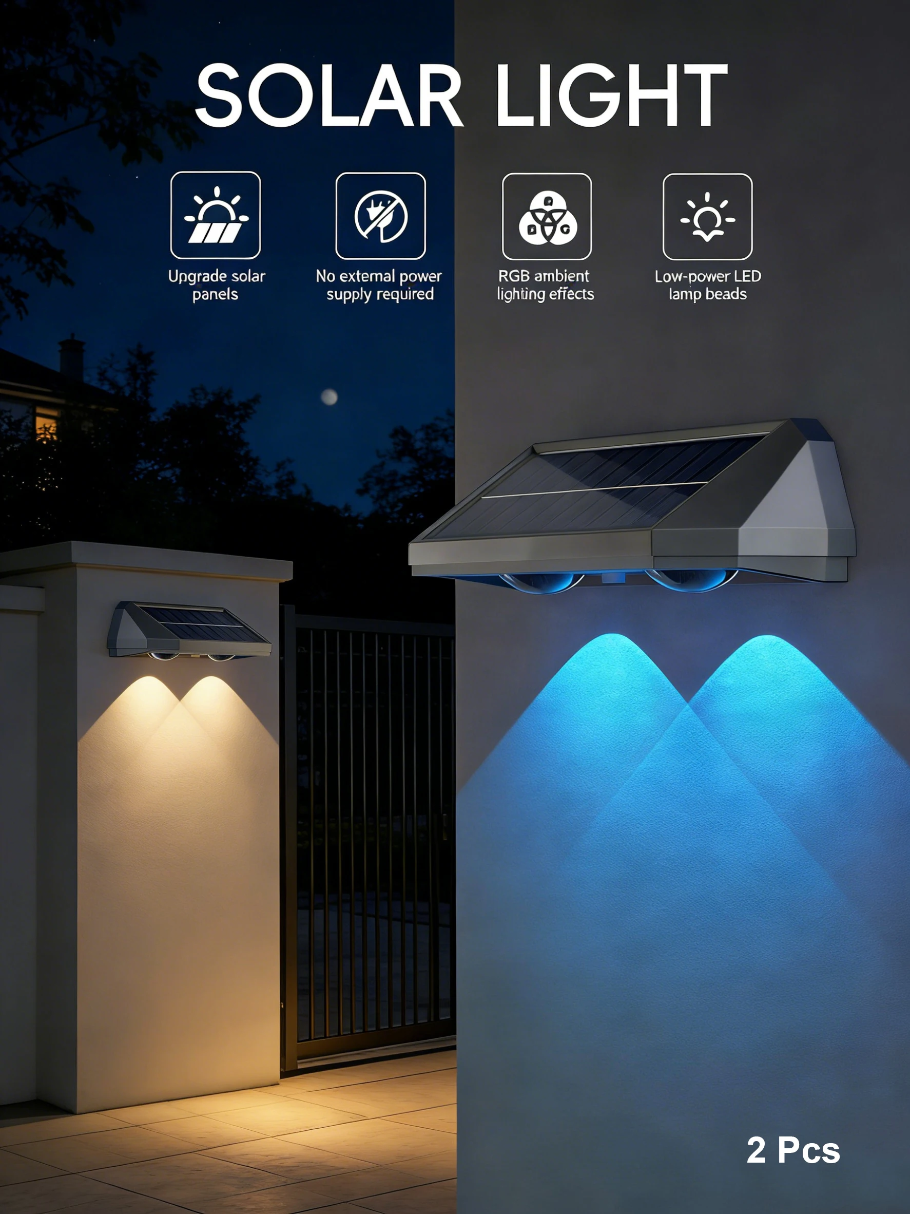 

Уличный солнечный светильник с LED-подсветкой, 3 режима, датчик движения, прожектор с пультом дистанционного управления, водонепроницаемый IP67, безопасный для использования на улице.