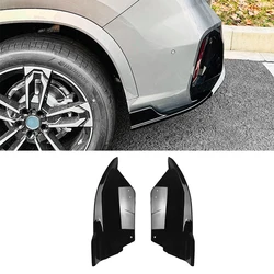 Car Rear Bumper Diffuser Side Splitters Lip For BMW 1 Series X1 IX1 U11 M Sport 2023 2024 2025 ABS Body Kits Glossy Black