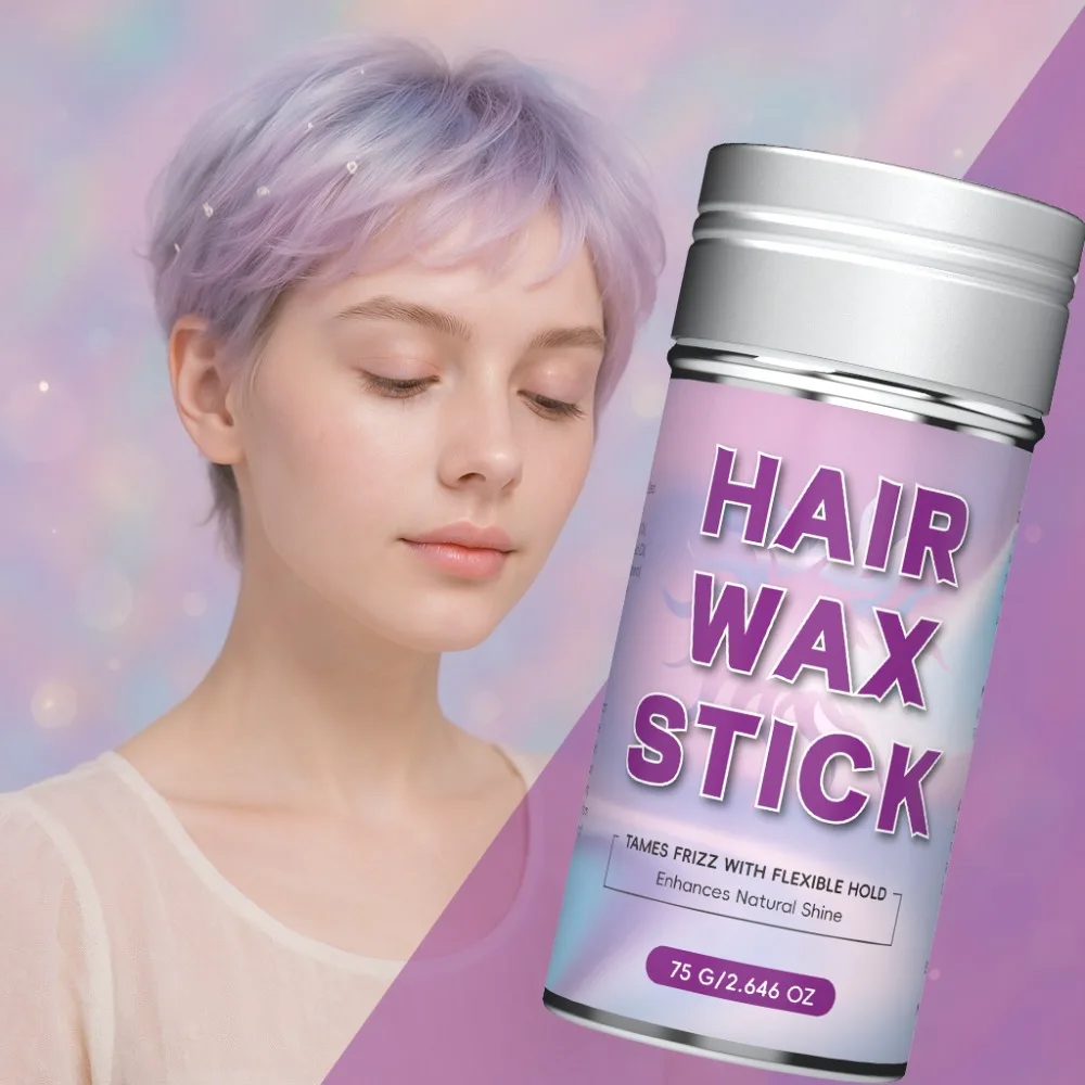 

Портативная палочка для укладки волос контролирует отслаивает сияние, легкая естественная отделка, все типы волос, тюбик из кремового воска, скручивающийся