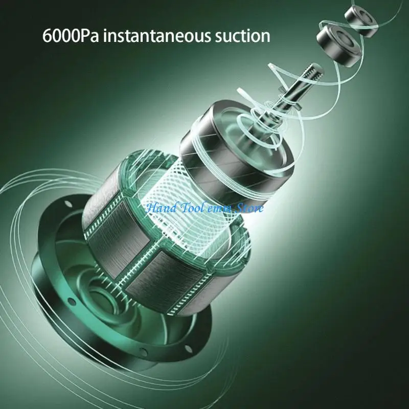 H37F Car Vacuum 45W High Power 6Kpa Cordless Handheld Vacuum Cleaner With Washable Filter Long Runtime For Home Car Pet Hair