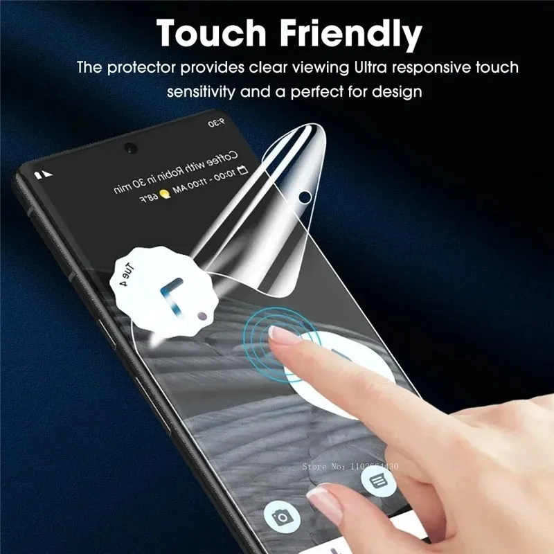 5PCS Screen Protector for Google Pixel 9 8 Pro XL 7 6 Clear Hydrogel Film for Google Pixel 8 7 6 Pro 8A 7A 6A Protection Film