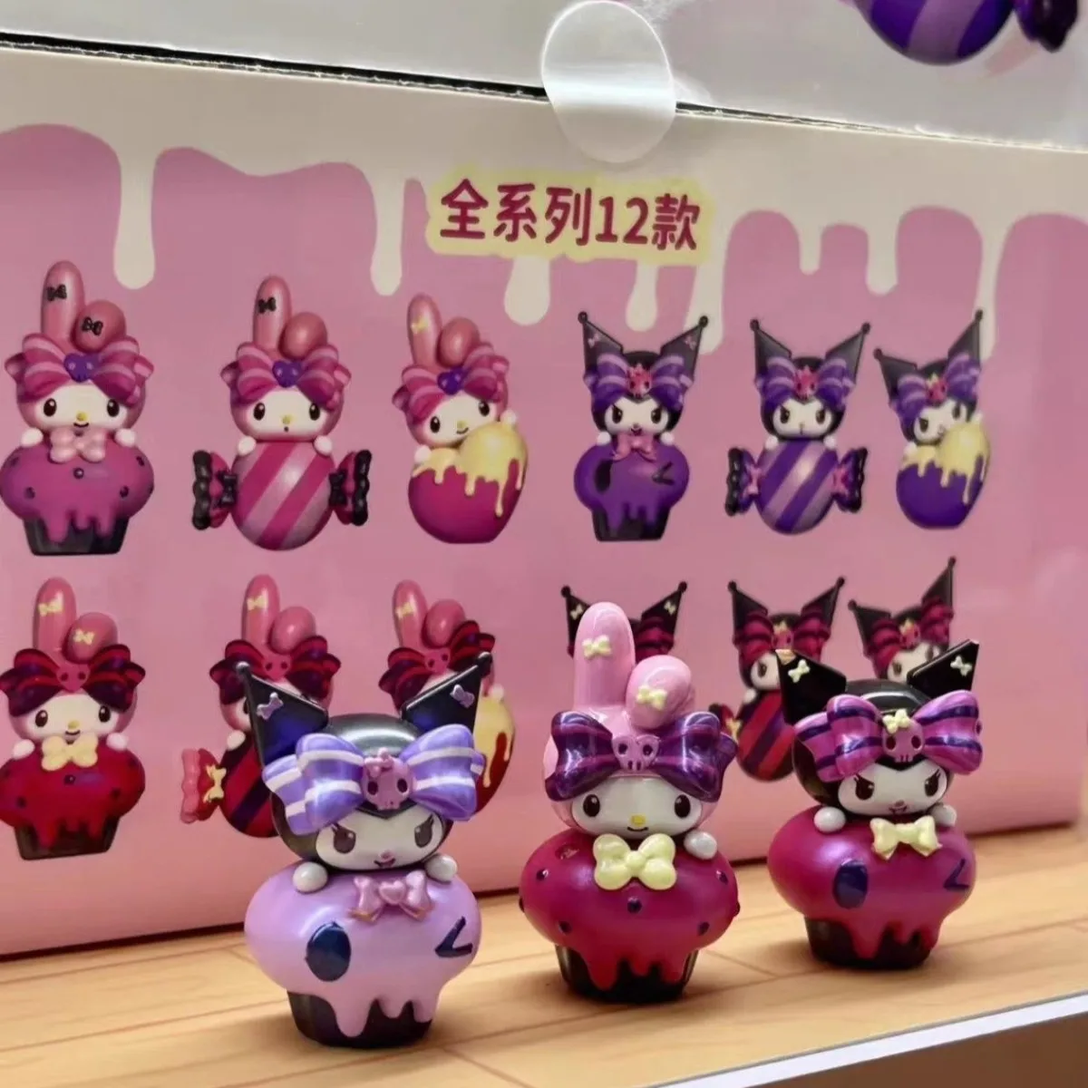 Sanrio Characters Kawaii Mini Figures Candy Sweet Blind Box Toy Kuromi My Melody Doll Collection Desk Decor Birthday Gifts view 5