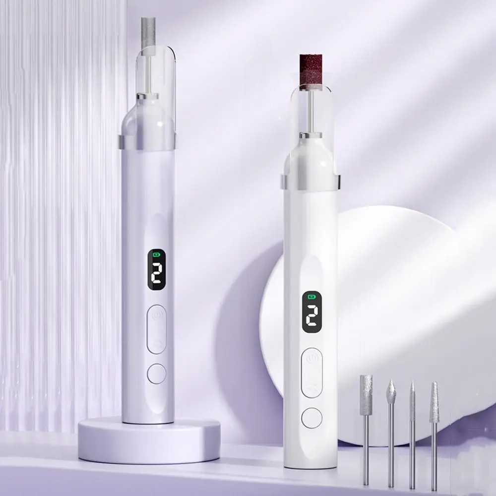 

Drill Bits Electric Nail Polisher Apparatus Led Light Nail Dryer Lamp Nail Sanding File Set with 6pcs Drill Bits