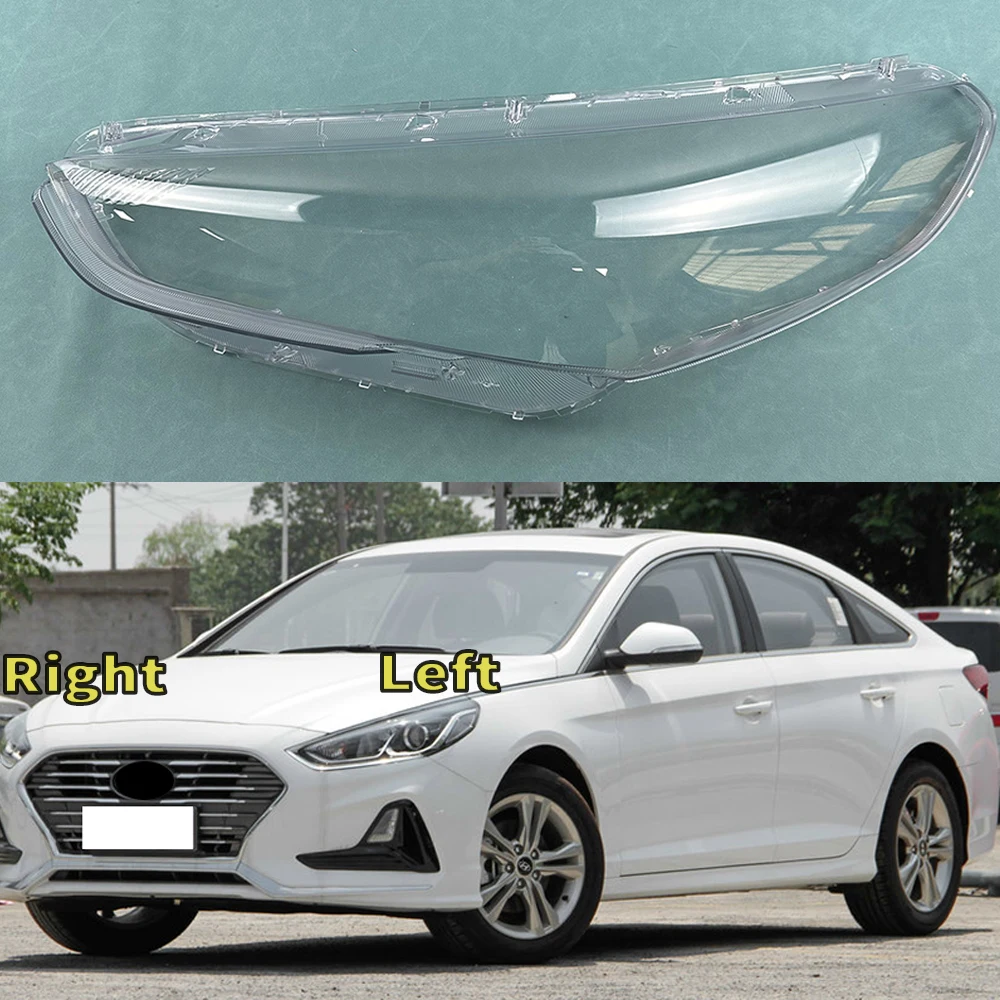 

Прозрачная накладка на фару для Hyundai Sonata 2017 2018 2019, абажур, налобный фонарь, корпус лампы из оргстекла, замена оригинальных линз