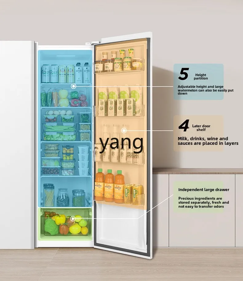 LMM650 litri di conversione di frequenza folio bianco di grande capacità, doppia porta, efficienza energetica di prima classe e risparmio energetico