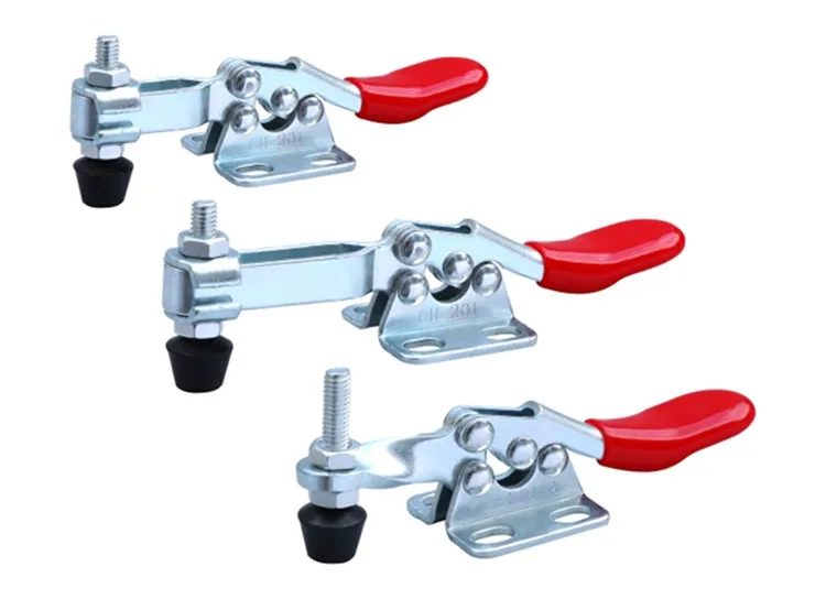 5Pcs GH-201 27kg Toggle Clamp Quick Release Vertical/Horizontal Type Clamps U-shaped Bar Hand Tool for Woodworking Hot Sale