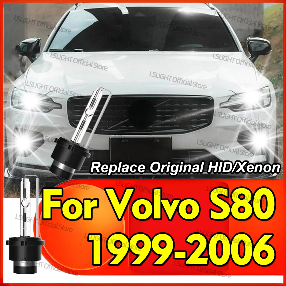 

2x 6000K 8000K 10000K Xenon HID D2 D2S Headlight Bulbs 35W For Volvo S80 1999-2006 2000 2001 2002 2003 2004 2005 DC 12V Replace