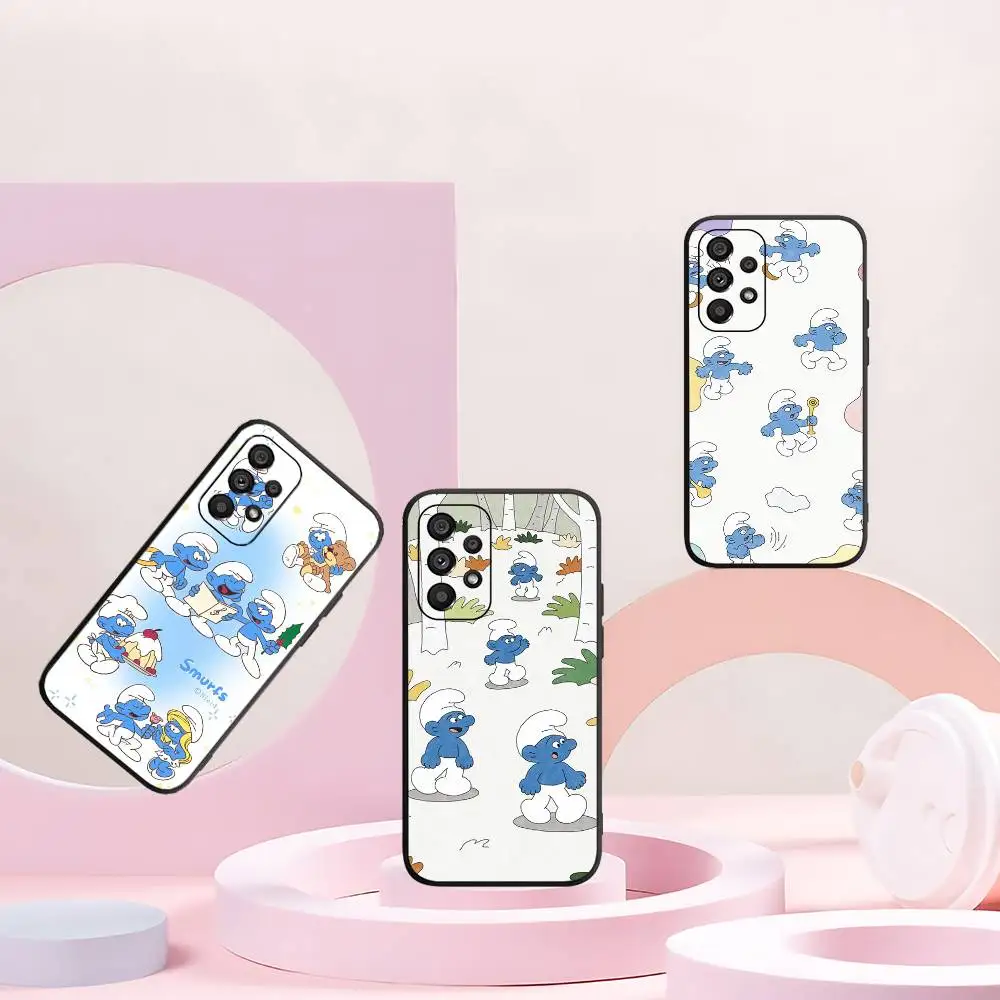 Cartoon S-Smurfs Phone Case For Samsung A 52 53 21 32 13 12 71 31 51 40 72 73 70 22 42 50 30 20 21 Shell