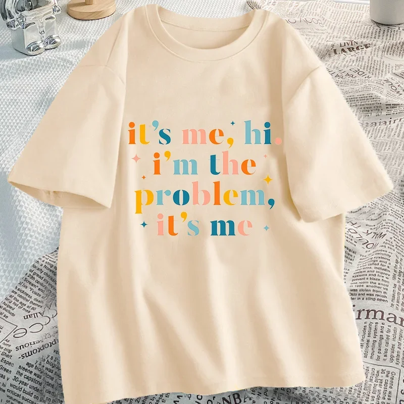 It\'s Me Hi sono il problema T Shirt donna Streetwear cotone magliette grafiche Midnights Song T-Shirt manica corta abbigliamento femminile