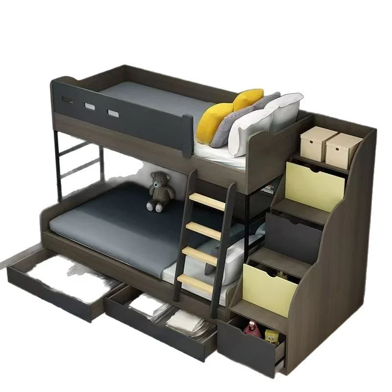 

Children's bed, metal high and low mother and child bed Adult children's multi-purpose bunk bed 1.2/1