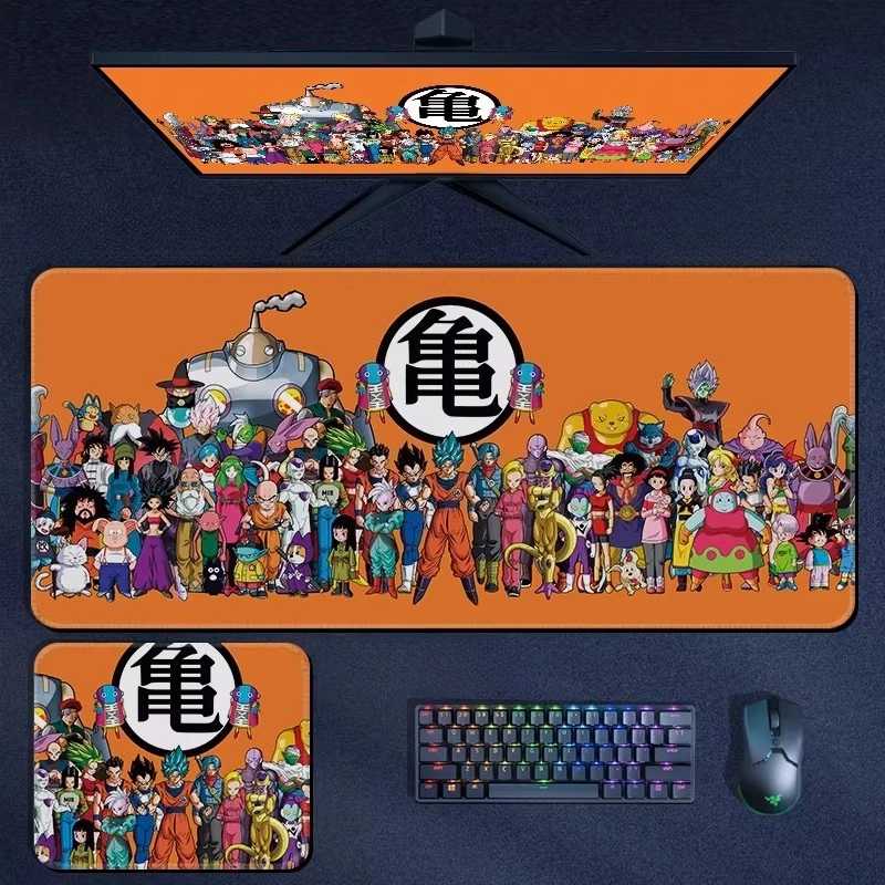 High Quality Dragon Ball Leather Mouse Pad Japanese Anime Son Goku Desk Mat Growzed Keyboard Pad Cute Notebook Pad Writing Pad