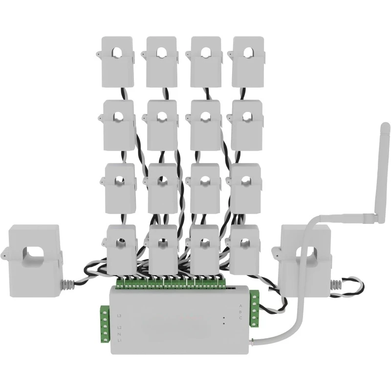 Inhab Smart Home Energy Monitor  and 2-200Amp Main Sensors for Real Time Electricity Monitoring and Metering