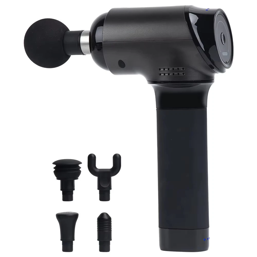 

Professional Handheld Fascia Gun High Quality Portable Pistol Massage Tool Body Deep Tissue Muscle Relaxation Hot Head