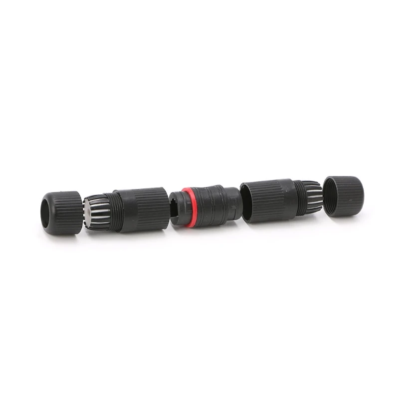 Cable conector RJ45 resistente agua, red doble para adaptador cabeza, acoplador Extensio, envío directo