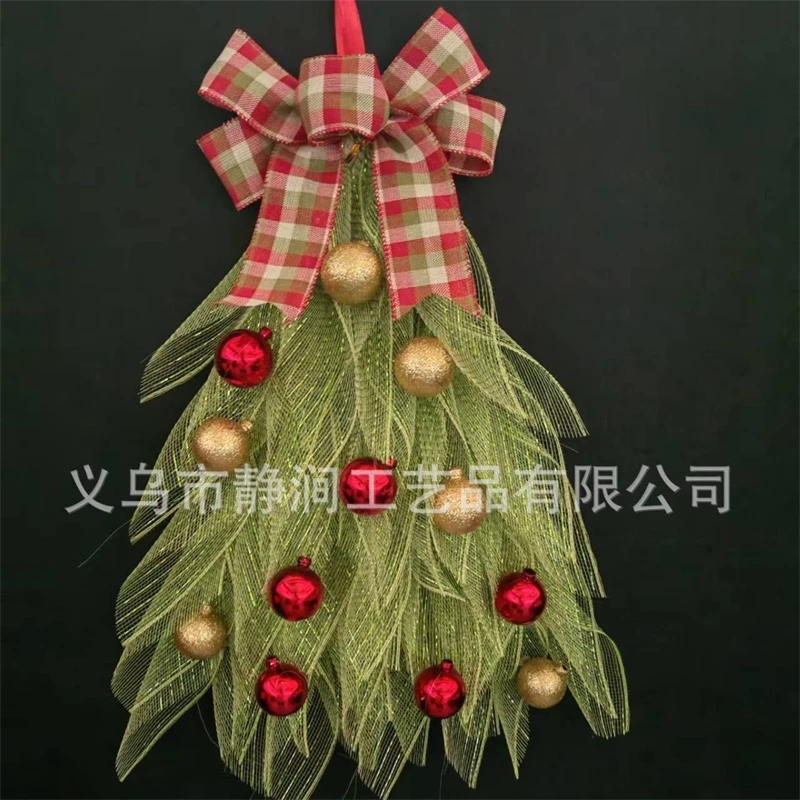 

Christmas Tree Wreath Handmade Realistic Front Door Holiday Party Decor Centerpiece For Home And Family Festive Cozy Gift