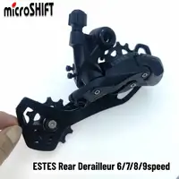 MicroSHIFT ESTES RD-M220L desviador trasero de bicicleta 6/7/8/9 velocidades 18/21/24/27 velocidades desviador trasero para bicicleta de montaña MTB