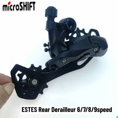 Imagen 1 del producto MicroSHIFT ESTES RD-M220L desviador trasero de bicicleta 6/7/8/9 velocidades 18/21/24/27 velocidades desviador trasero para bicicleta de montaña MTB