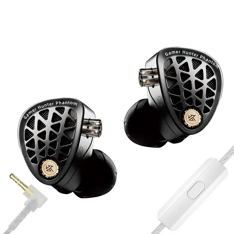 KZ Phantom Wired In Ear Earphones 41 Ohm 128dB 0 78mm Pin 3 5mm Type C HiFi Gaming Headset For Audiophile Music Christmas Gift