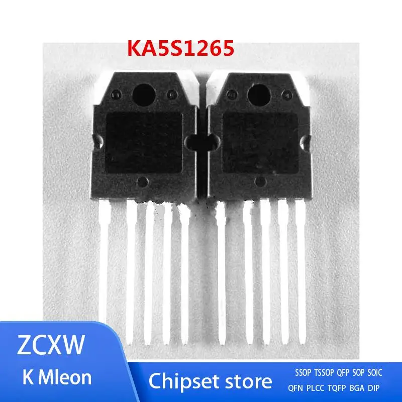 10PCS/LOT    KA5S1265 5S1265 KA5S12656 5S12656 TO-3P-5L 12A 650V